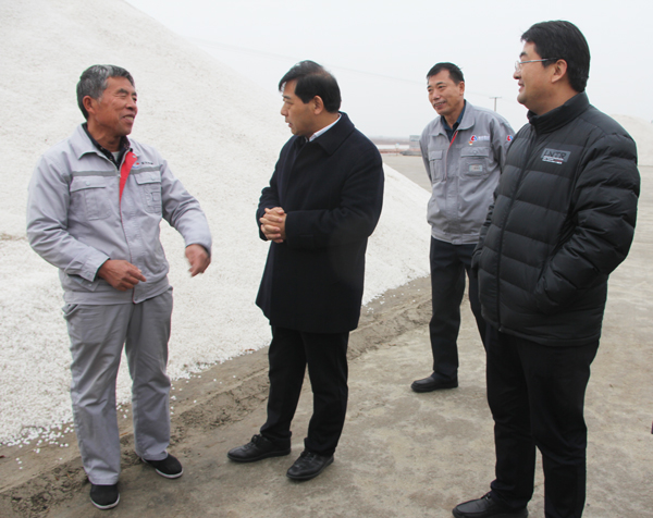 省委组织部党员教育中心主任马文胜到菜央子盐场调研党性教育基地建设工作